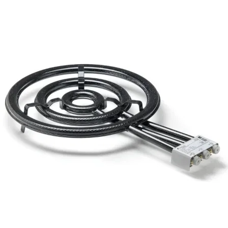 Flames VLC Paellero Profesional T-600, 3 Quemadores, 60 cm